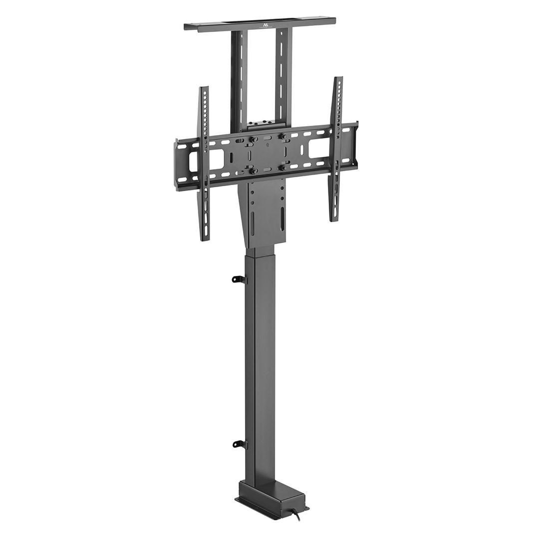 TV lift gulvstativ - Maclean MC-866T motoriseret, TUYA app, Alexa/Google, 37-80", 60 kg, VESA 75×75 til 600×400 (EU-stik)