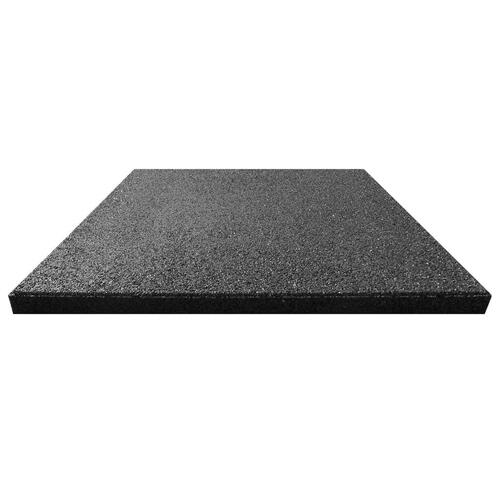 Faldfliser 18 stk. gummi 50 x 50 x 3 cm sort