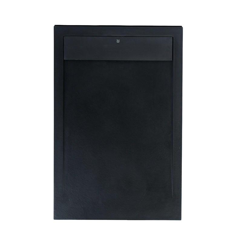 Brusebund New York 120×80 cm - sort brusekar til brusekabine billede