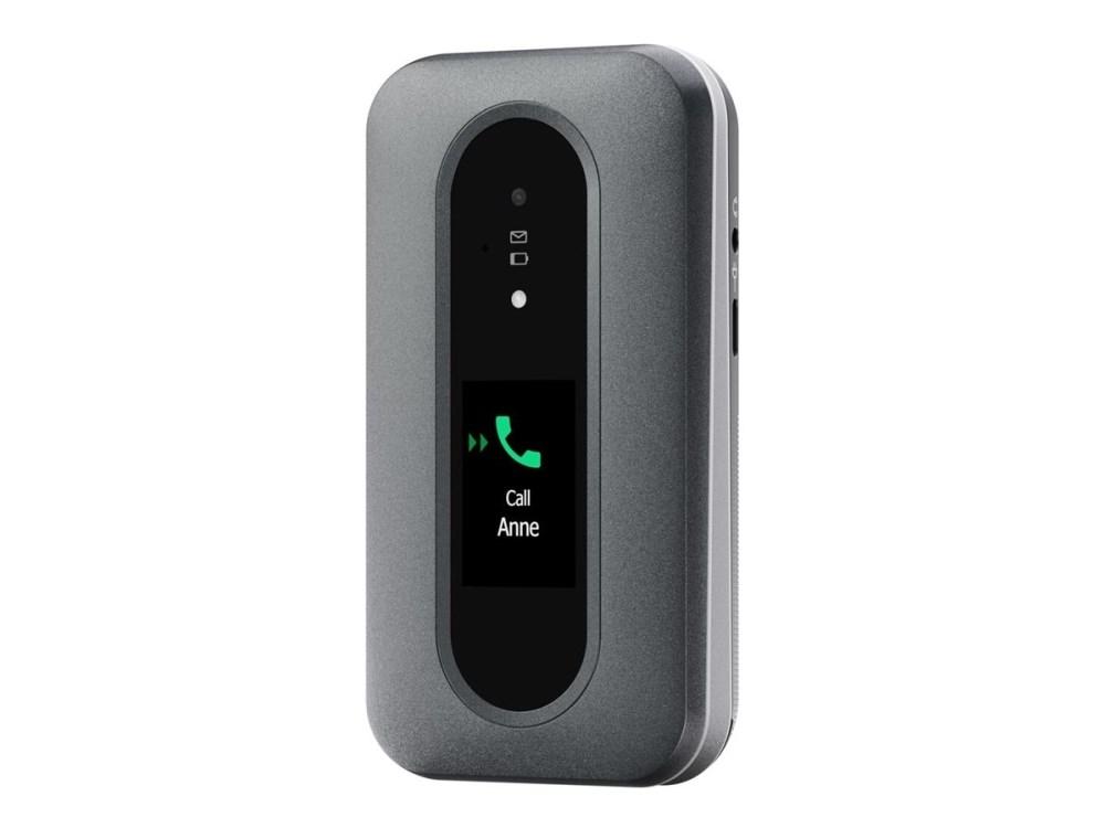 Doro Leva L30 4G klaptelefon - grafit/hvid billede