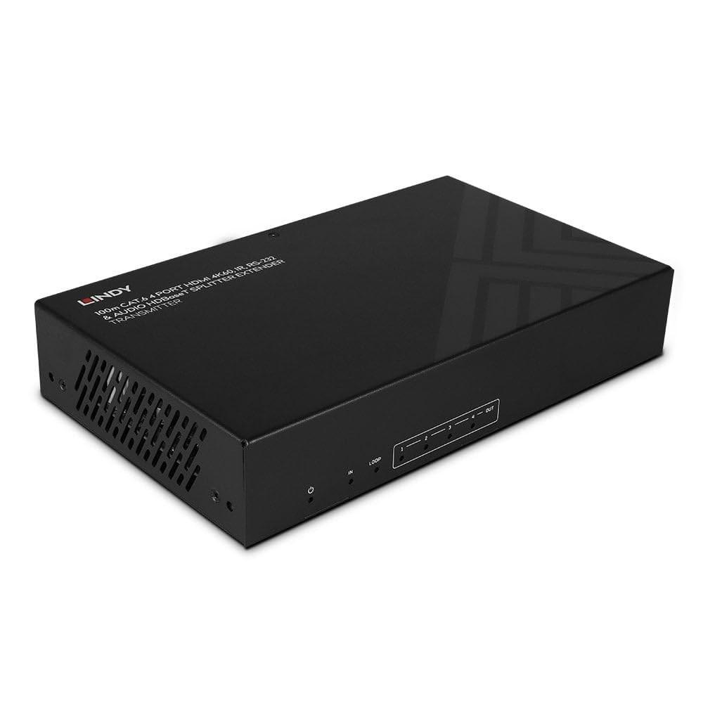 LINDY 100 m 4-port Cat.6 HDMI 4K60 HDBaseT splitter/extender billede