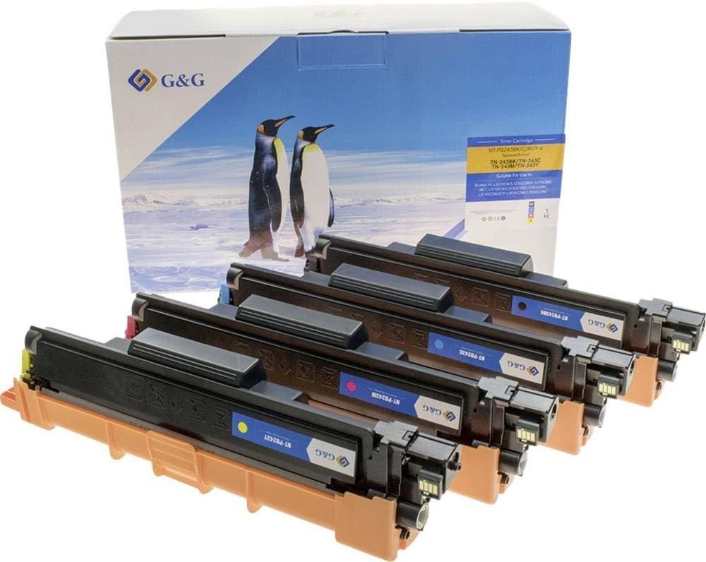 G&G tonerpatroner - 4-pak til Brother TN-243 BK/C/M/Y Value Pack billede