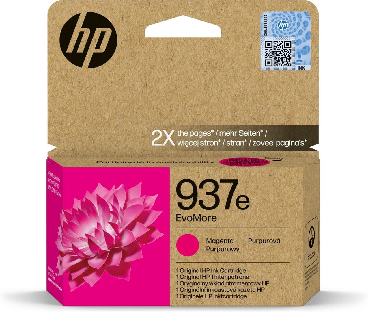HP 937e blækpatron - magenta (EvoMore)