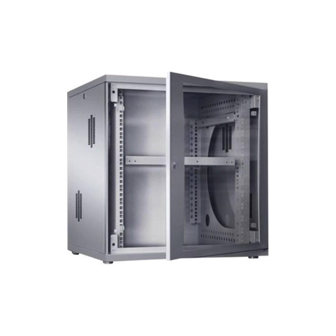 Rittal FlatBox DK 18HE - vægskab 19" med montageramme, 70×70 cm, grå