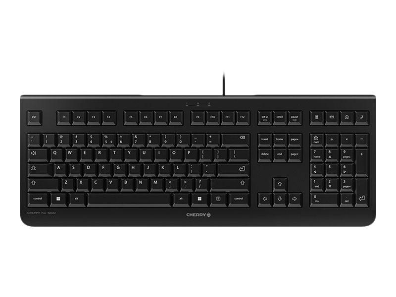 CHERRY KC 1000 kablet tastatur - US layout, sort billede