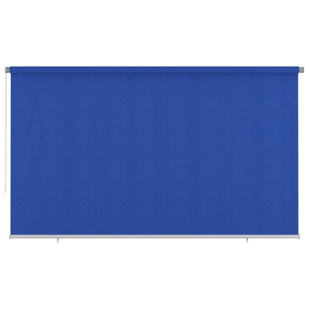 Udendørs rullegardin 400x230 cm HDPE blå billede