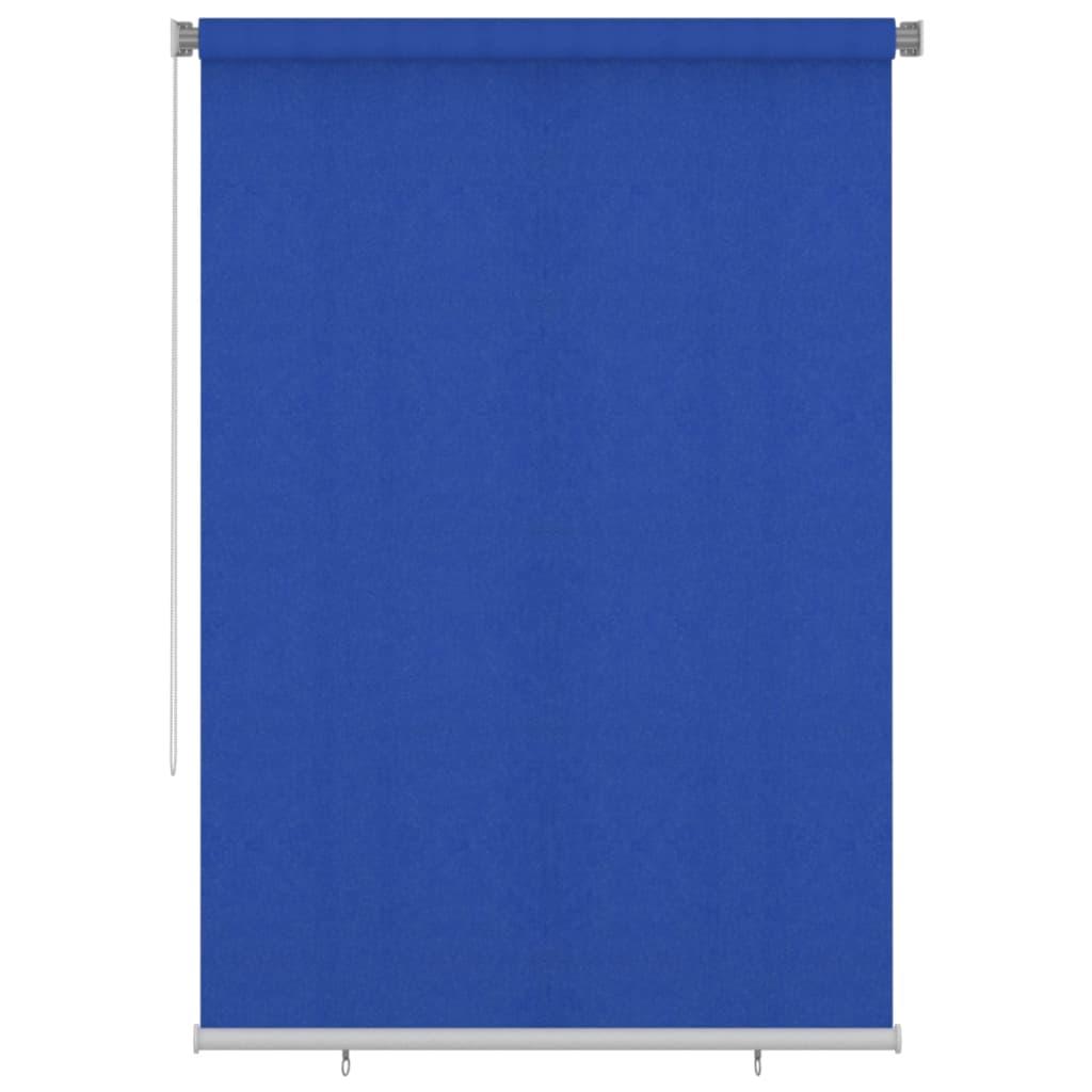 Udendørs rullegardin 160x230 cm HDPE blå billede