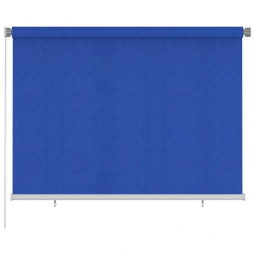 Udendørs rullegardin 200 × 140 cm i HDPE - blå