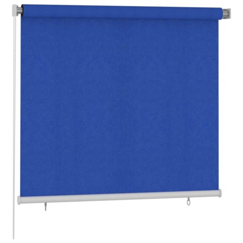 Udendørs rullegardin 160 × 140 cm i HDPE - blå