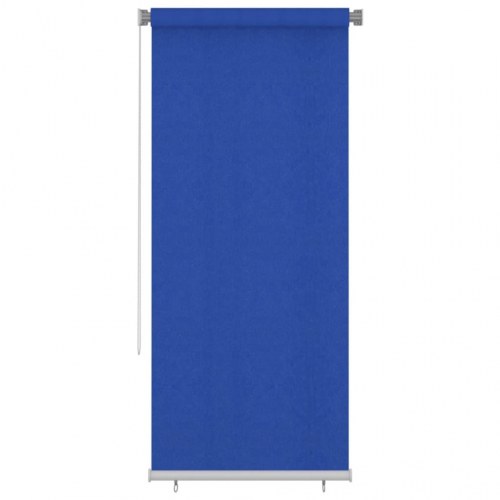 Udendørs rullegardin 100 × 230 cm i HDPE - blå