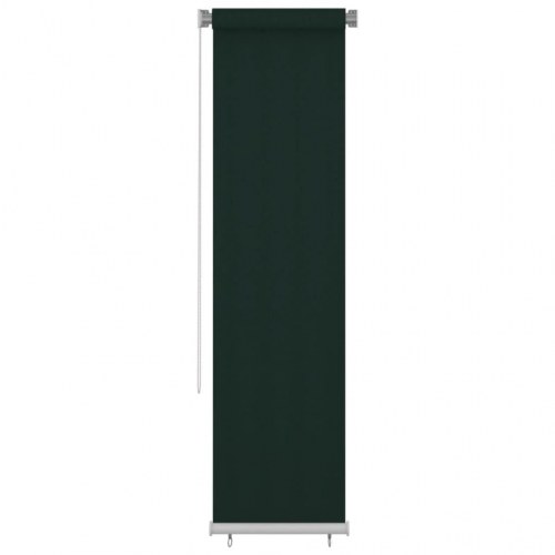 Udendørs rullegardin 60 × 230 cm i HDPE - mørkegrøn