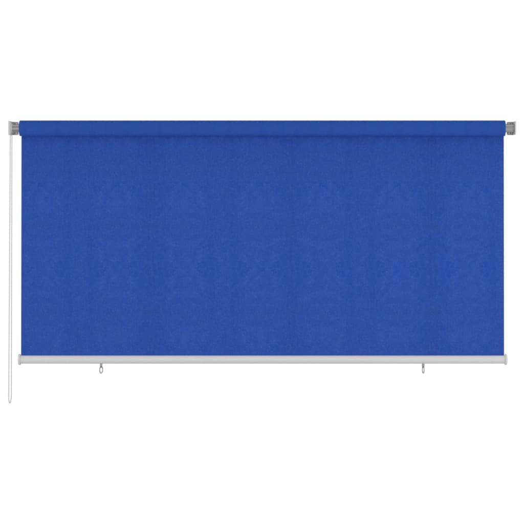 Udendørs rullegardin 300x140 cm HDPE blå billede