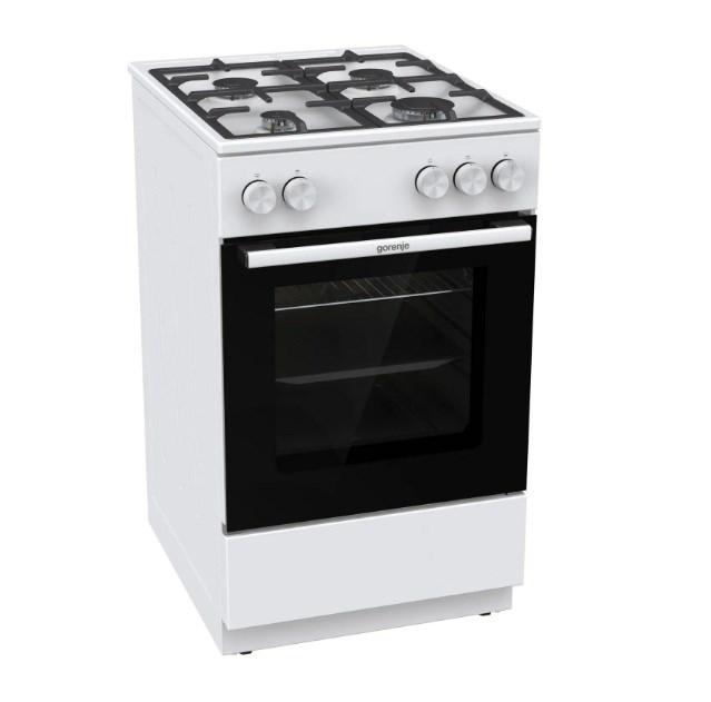 Gas-komfur med ovn 50 cm - Gorenje GG5A10WFFM, hvid billede