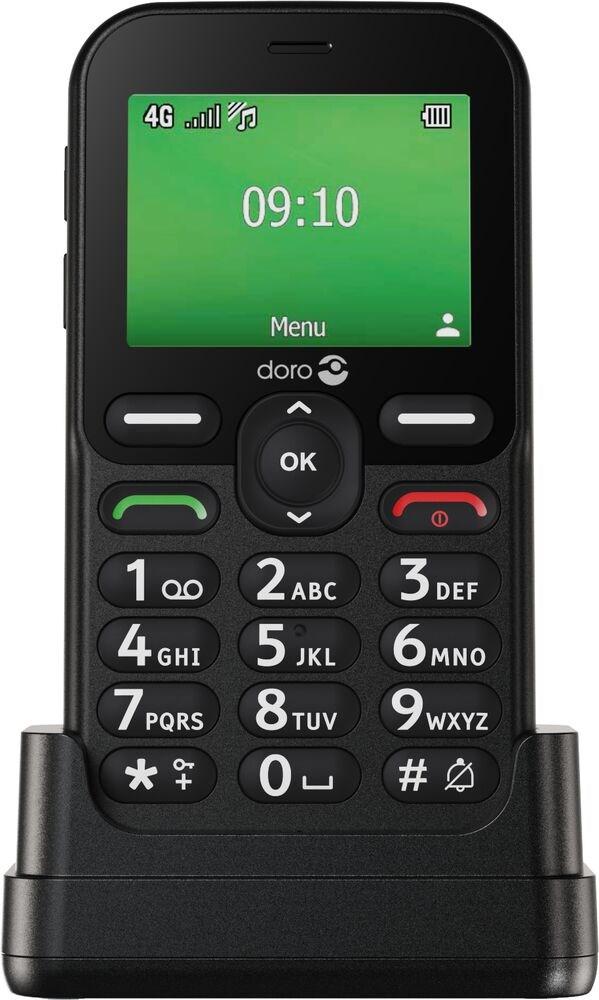 Doro Leva E10 2,4" 4G seniortelefon - sort billede