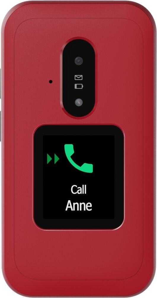 Doro Leva E30 2,8" klaptelefon - rød/hvid 4G billede