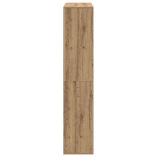 Bogreol 102×29×143 cm - konstrueret træ i egetræsfarve