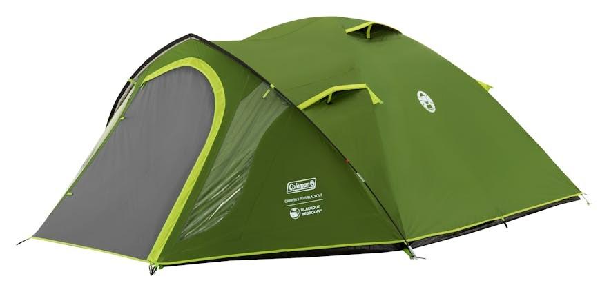 Coleman Darwin 3 Plus BlackOut - 3-personers kuppeltelt, grøn billede