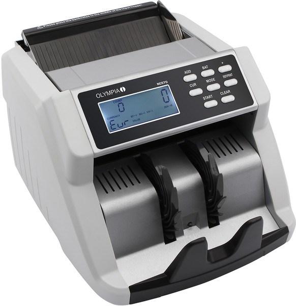 OLYMPIA NC 570 seddeltæller - sort/grå billede