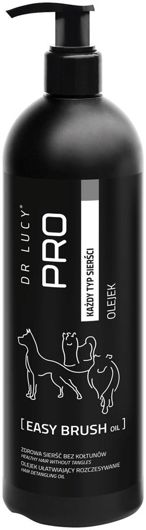 Dr Lucy PRO Easy Brush Oil 0,5 l - udredningsolie til hundepels (udskylles) billede