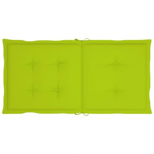 Stolehynde m. lav ryg 6 stk. 100x50x3 cm oxfordstof lysegrøn (OUTLET A)