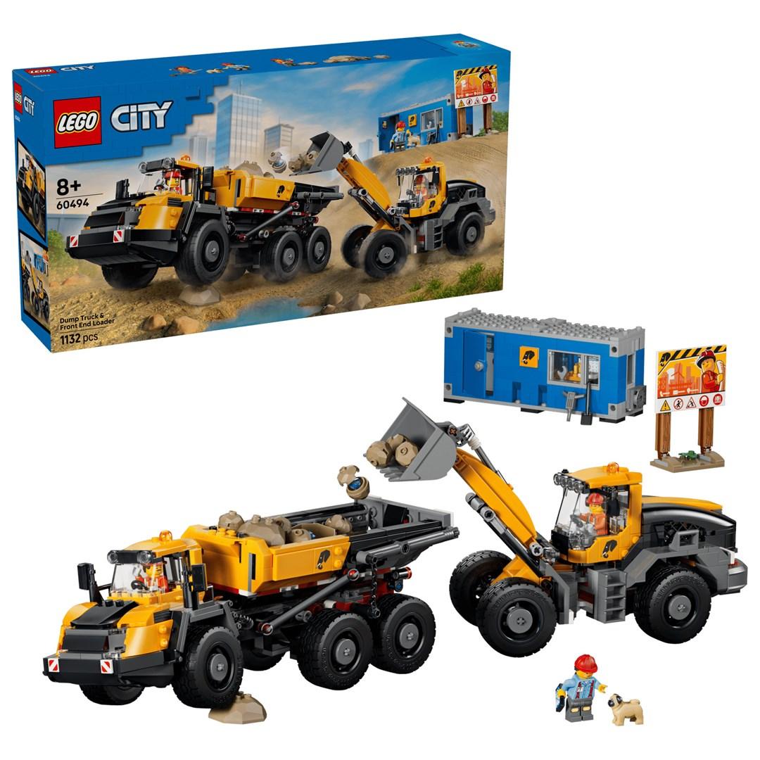 LEGO City 60494 - Dumptruck og frontlæsser byggesæt (8+)