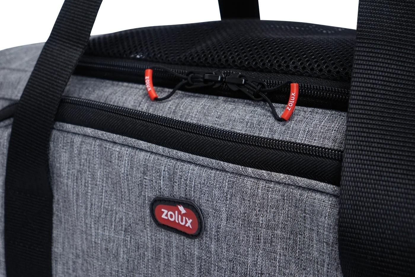 Zolux Nomad M transporttaske til hund og kat - udvidbar, 44 × 28 × 28 cm billede