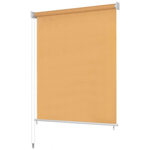 Udendørs rullegardin 240 × 230 cm - beige HDPE