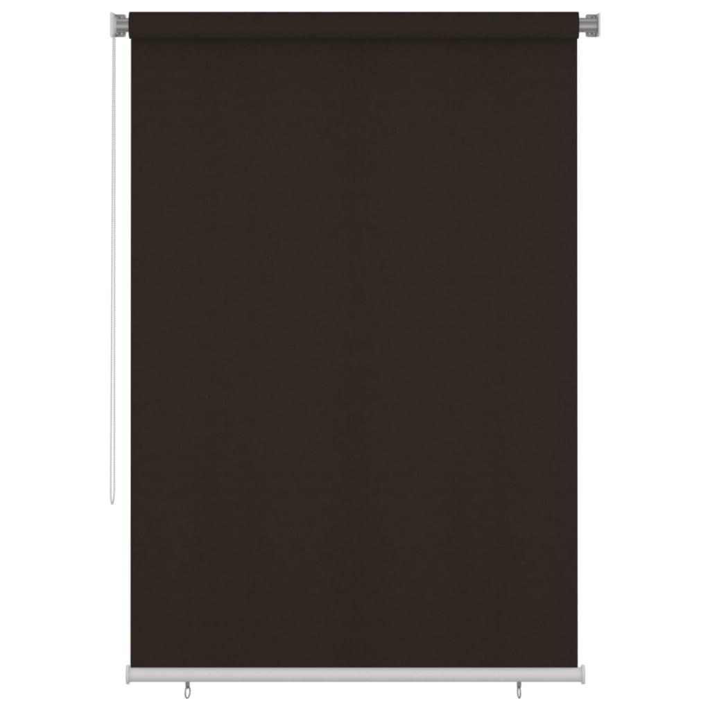 Udendørs rullegardin 160x230 cm HDPE brun billede