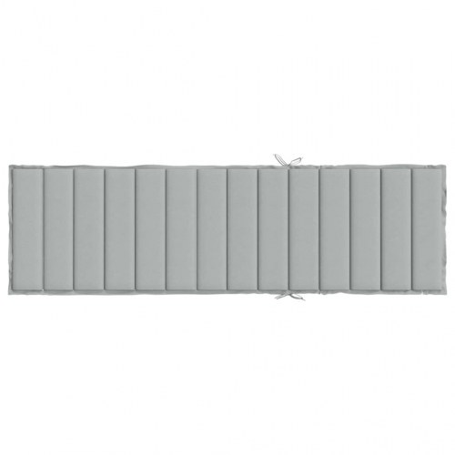 Hynde til liggestol 200 x 70 x 4 cm - meleret lysegrå