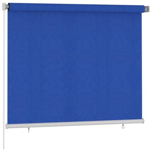 Udendørs rullegardin 180×140 cm i HDPE - blå