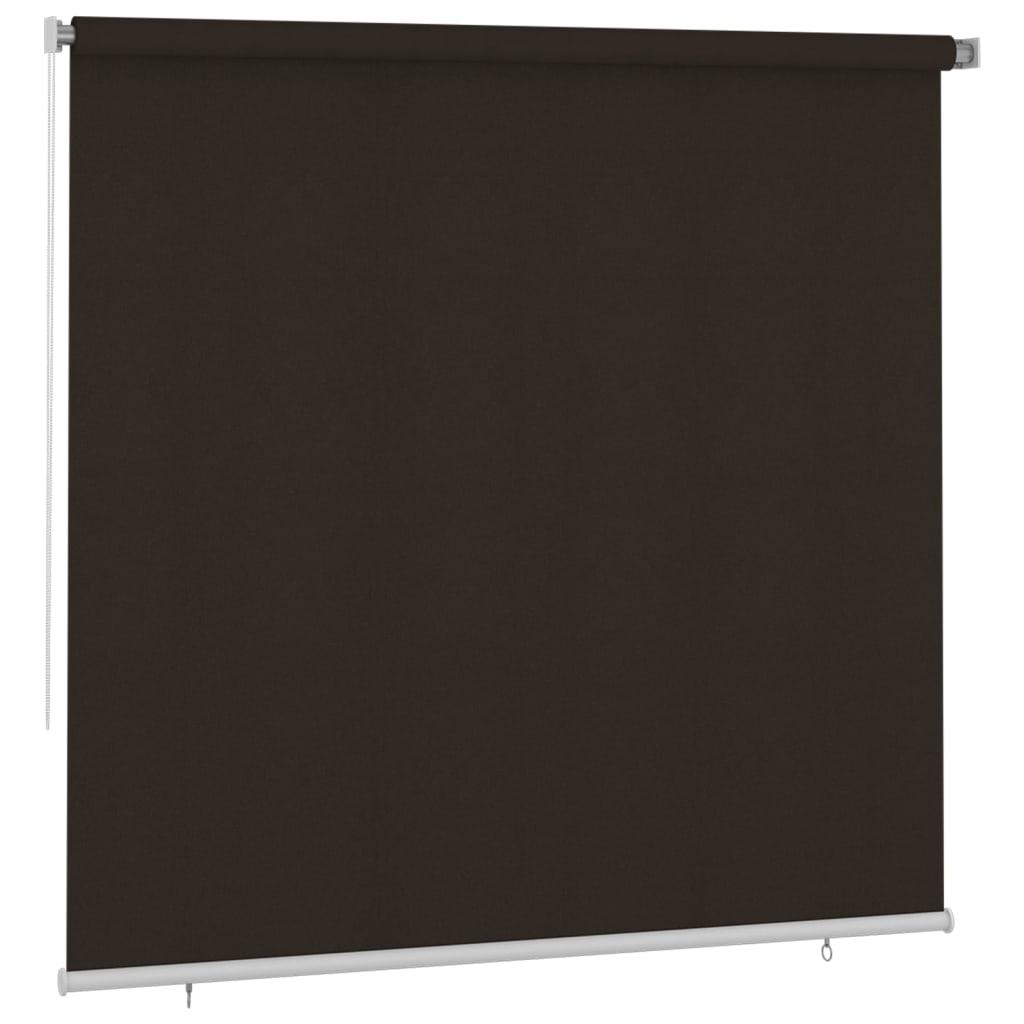 Udendørs rullegardin 240x230 cm brun billede