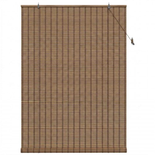 Rullegardin i bambus - brun 160 × 220 cm til indendørs brug