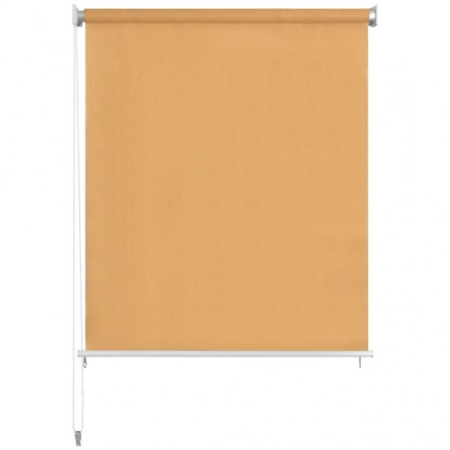 Udendørs rullegardin 220 x 230 cm - beige HDPE