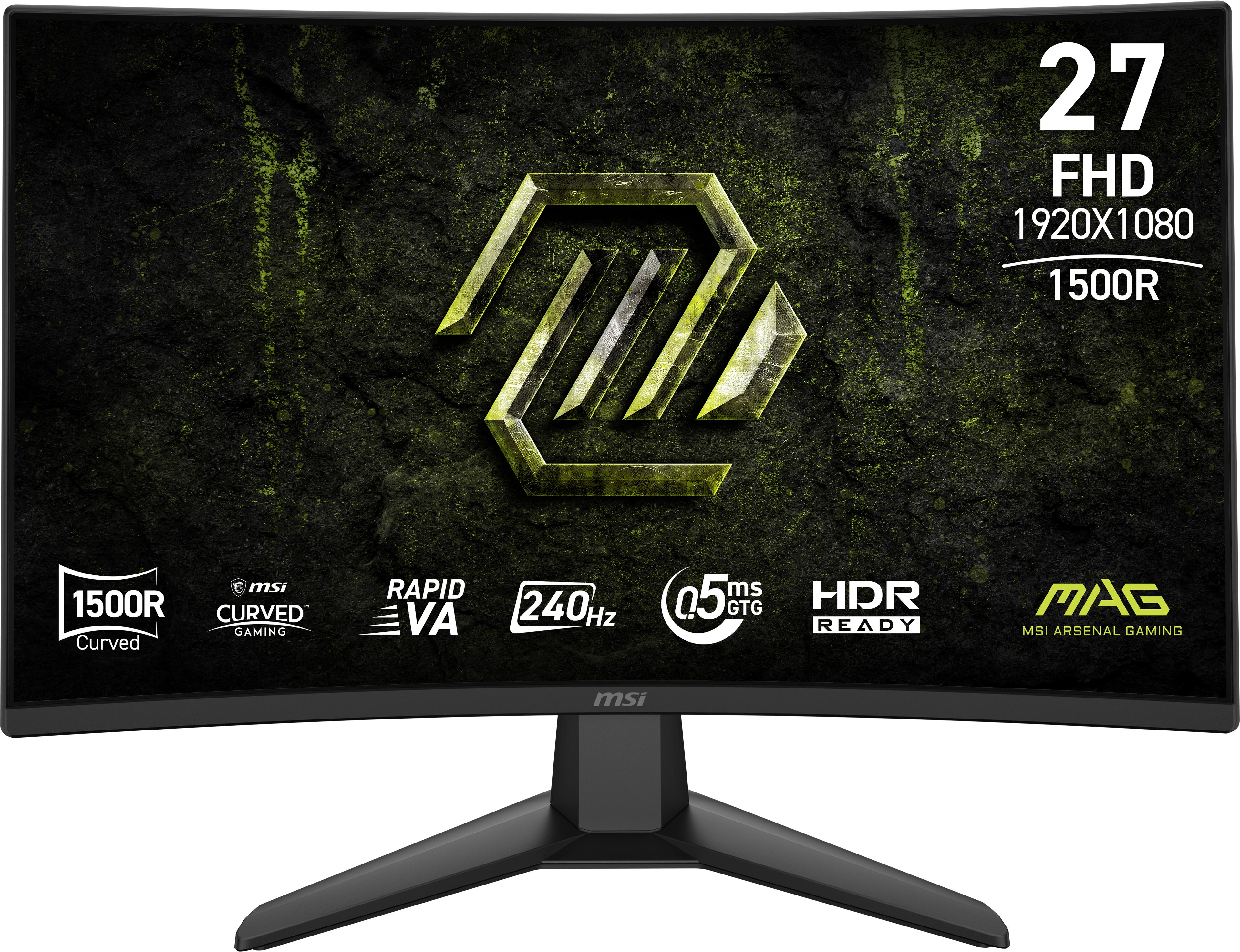 MSI MAG 274CF X24 27" buet gaming-skærm - FHD 240 Hz Rapid VA billede