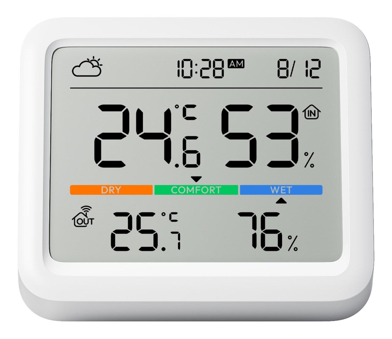 SwitchBot Meter Pro - hvid LCD termometer/hygrometer (batteri)