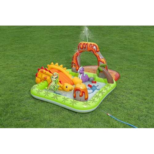 Bestway Volcano Springs oppusteligt vandlegecenter - 2,62 × 1,88 × 1,02 m