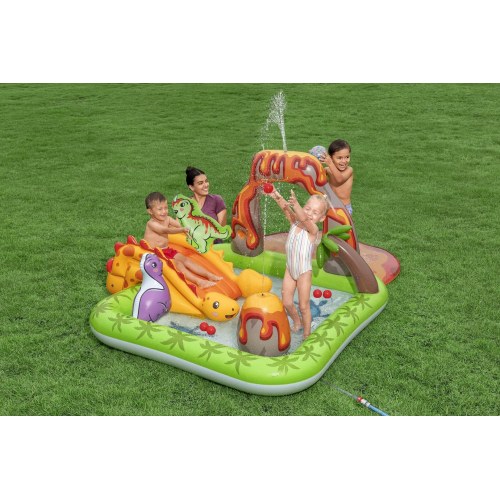 Bestway Volcano Springs oppusteligt vandlegecenter - 2,62 × 1,88 × 1,02 m