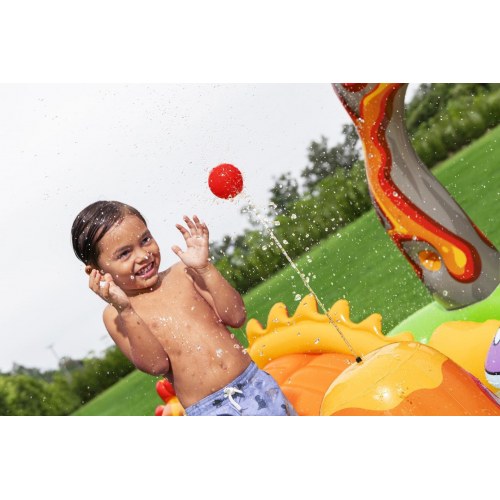 Bestway Volcano Springs oppusteligt vandlegecenter - 2,62 × 1,88 × 1,02 m
