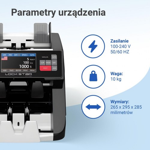 Extralink LOCKSTAR X-1000 seddeltæller - sort