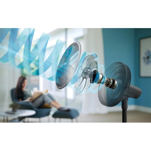 Philips 3000-serien gulvventilator CX3550/01 - Wi‑Fi, stille drift, 40 cm