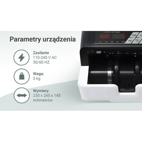 Extralink LOCKSTAR X-300 seddeltæller - hvid