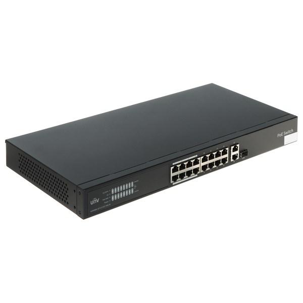 Uniview PoE-switch 16 porte - NSW3000-16T1GT1GC-POE-IN billede