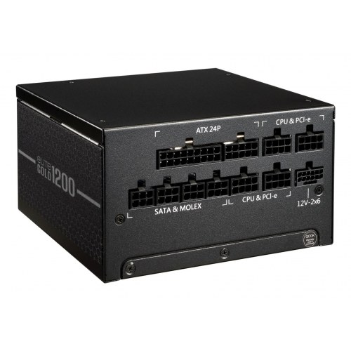 Cooler Master Elite Gold 1200 - fuldt modulær ATX strømforsyning, 1200 W, sort
