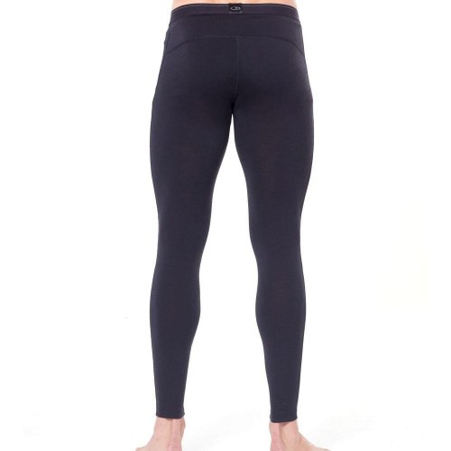 Oasis 200 leggings i merinould - sort/monsoon, str. L
