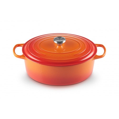 Le Creuset Signature oval gryde 7,5 l - Orange