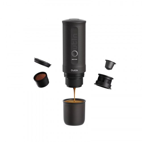 Outin OTEM-01-SG bærbar elektrisk espressomaskine - Graphite