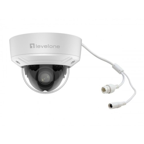 LevelOne GEMINI zoom IP-kamera 2 MP - 4x optisk, H.265, inde/ude, dome