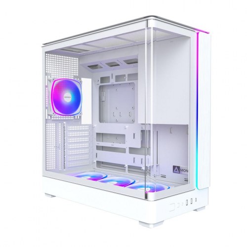 Montech King 45 PRO Tower - hvid PC-kabinet med RGB
