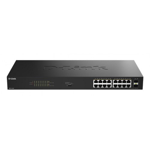 D-Link DGS-1018P 18-port Gigabit PoE switch - unmanaged