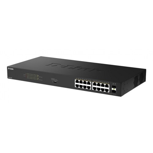 D-Link DGS-1018P 18-port Gigabit PoE switch - unmanaged